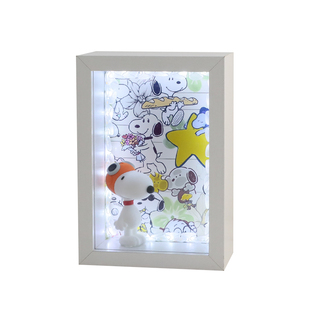 史努比周边小夜灯生日礼物圣诞节送闺蜜朋友女七夕情人节相框摆件