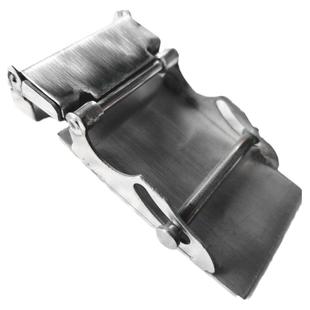 纯钢不锈钢滚轴扣光板腰带扣头无孔无牙裤带头自动滚筒老式皮带扣