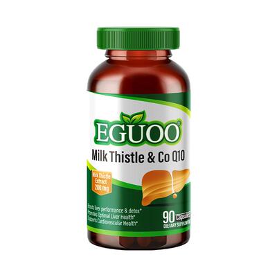 【自营】美国EGUOO进口辅酶Q10水飞蓟奶蓟草护肝片熬夜加班180粒
