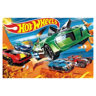 风火轮赛车主题生日派对背景布火焰汽车海报拉旗气球蛋糕插牌装饰