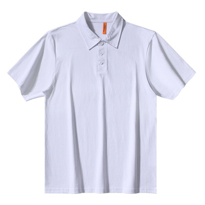 乱步潮牌t恤夏季宽松纯色polo衫