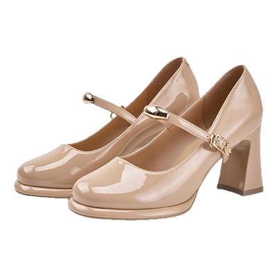 达芙妮厚底玛丽珍鞋2025夏季新款