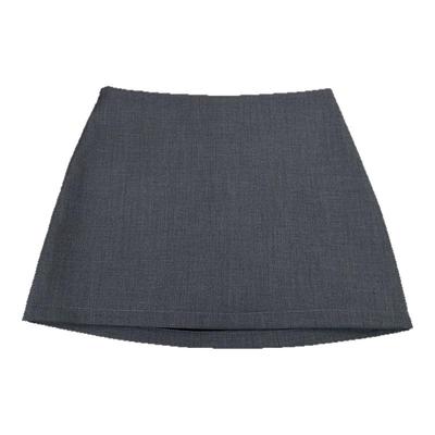 高级感灰色防走光半身裙短裙