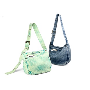 【开心马骝】SpicyCapsoul原创街头少年感水洗牛仔港风小众邮差包