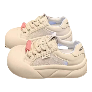 女童鞋子2026春秋新款儿童网面透气运动鞋女孩休闲板鞋大童小白鞋