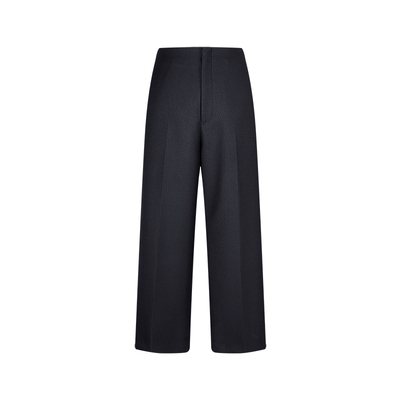 LESS高腰直筒九分休闲精纺西装裤