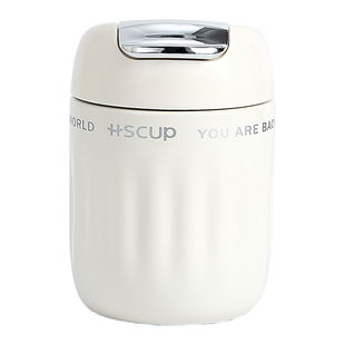 绿珠咖啡保温杯女高颜值水杯便携不锈钢随手杯男茶水分离泡茶杯子