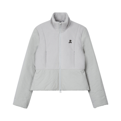 RR摇粒绒拼接立领保暖厚外套