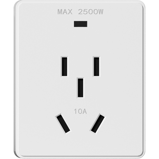 明装小插座五孔10A三孔16A安大功率空调迷你小型明线插座面板老式