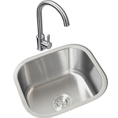 洗菜盆台下盆单槽加厚304不锈钢