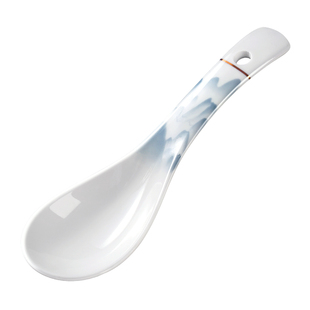 千年恋木陶瓷勺子家用长柄汤勺小调羹喝汤食品级高档精致汤匙餐具