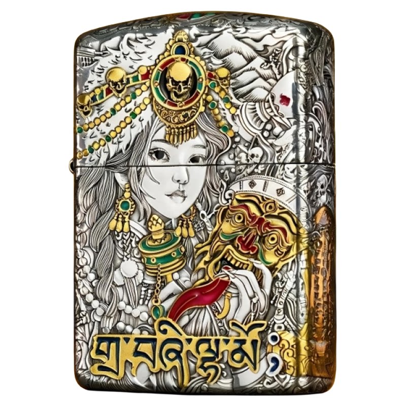 Zippo扎基拉姆浮雕盔甲男士礼物