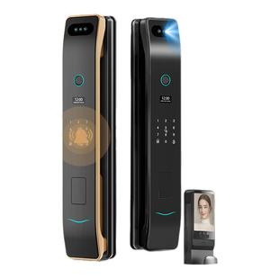 智能门锁家用密码锁全自动防盗入户门人脸识别监控木门指纹电子锁