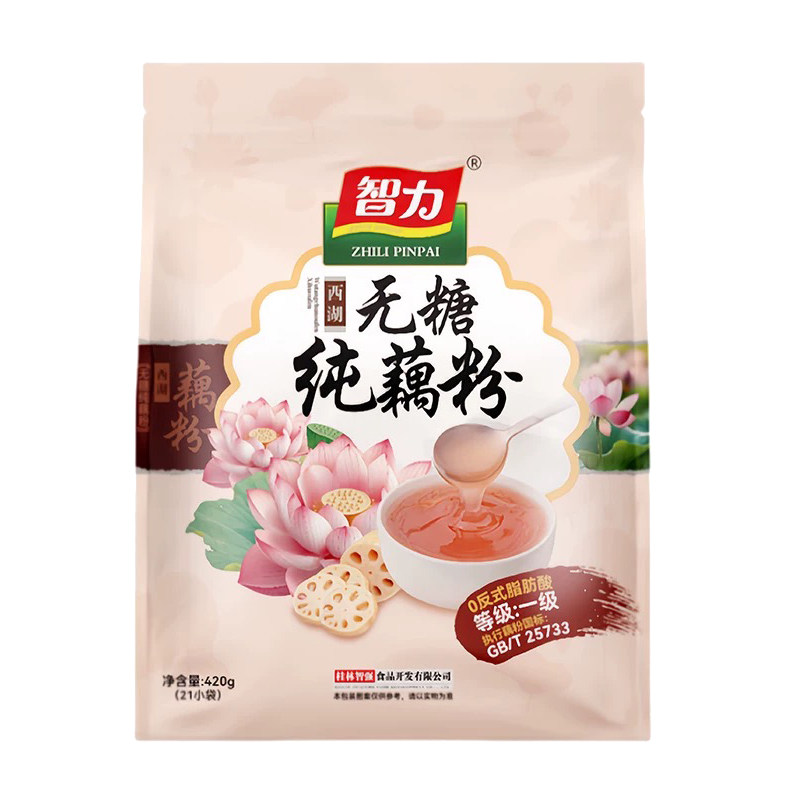 智力无糖纯藕粉420g原味添加杭州