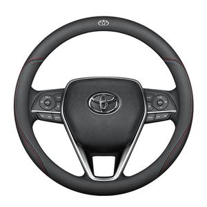 适用丰田方向盘套锋兰达卡罗拉锐放雷凌凯美瑞RAV4荣放汉兰达真皮