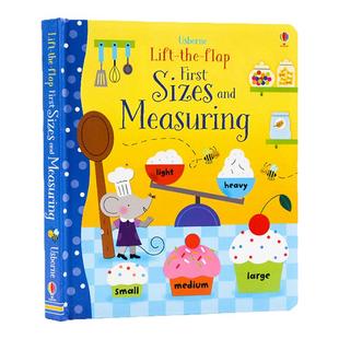 Usborne Lift-the-Flap Sizes and Measuring 长度概念学量度尺寸翻翻书 英文原版绘本 儿童科学 亲子读物科普认知启蒙书