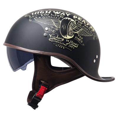 摩托车头盔半盔复古哈雷印第安
