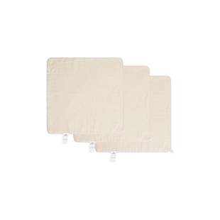 【商场同款】英氏婴幼儿手帕纯棉小方巾3条装双层手帕30*30CM