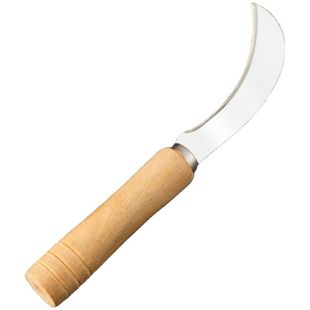 网红烤肠专用刀不锈钢摆摊商用热狗淀粉肠花刀小弯刀多功能菠萝刀