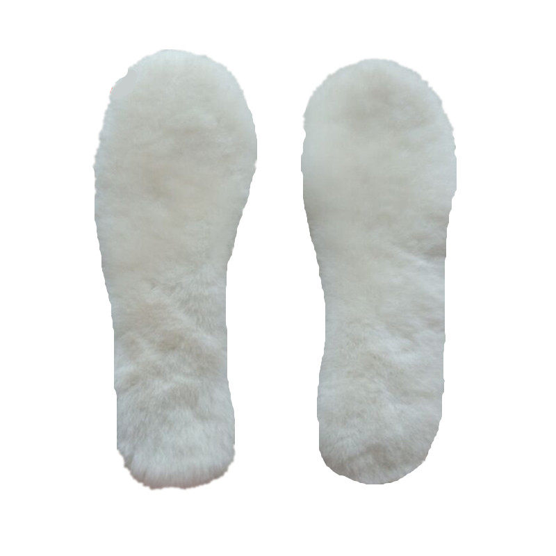纯羊毛鞋垫皮毛一体冬季加厚运动防臭保暖老人男女雪地靴鞋垫大码