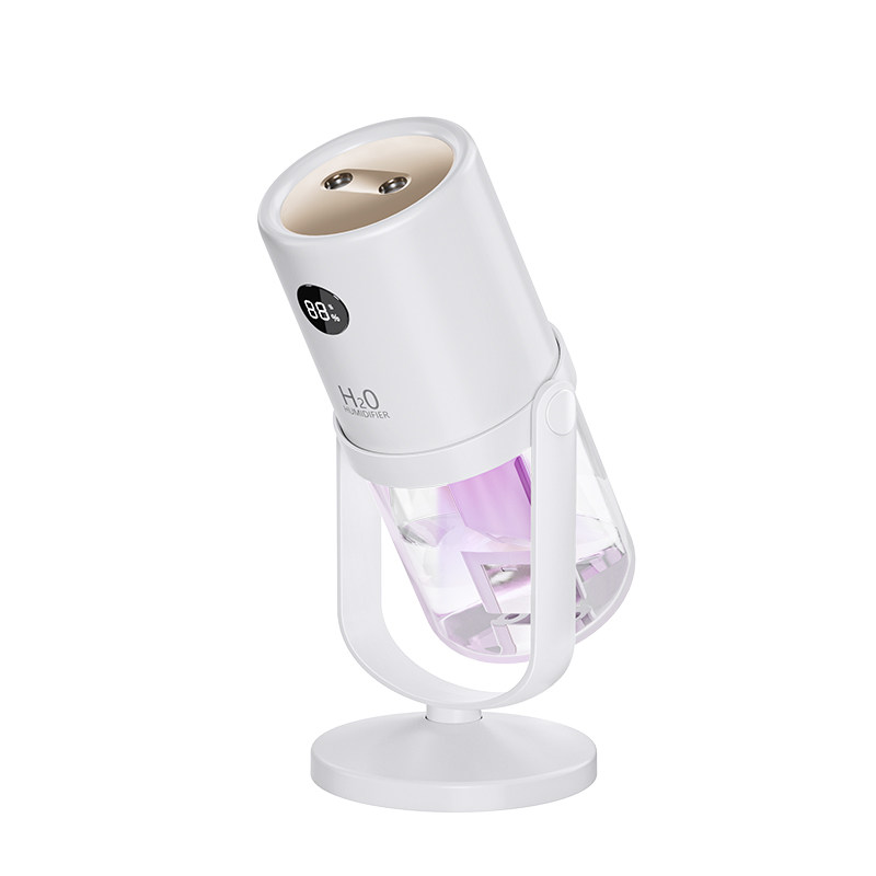 车载双喷雾静音充电杀菌灯加湿器
