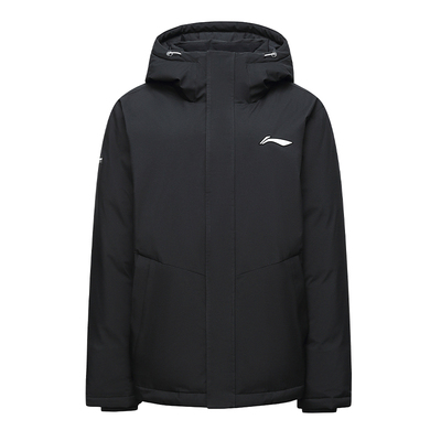 李宁羽绒服连帽冲锋衣版型