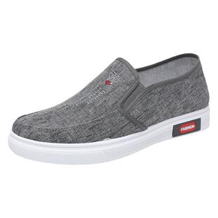 鞋子男款2025新款春秋季休闲鞋透气板鞋开车老人鞋中老年人爸爸鞋