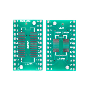 贴片转直插转接板 SOP24/SSOP24/TSSOP24转DIP  脚距0.65/1.27mm