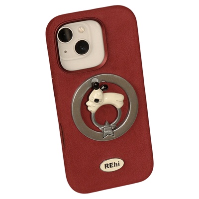 REhi星光游乐园麂皮磁吸手机壳