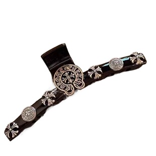 朋克庄园~巴洛克鲨鱼夹十字架梵文复古发饰女发夹后脑勺大号抓夹