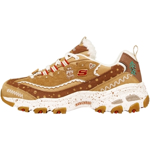 Skechers斯凯奇秋冬女鞋复古圣诞熊猫鞋百搭舒适厚底缓震老爹鞋