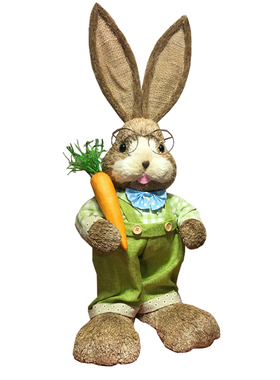 森系zakka可爱风包邮草编兔子