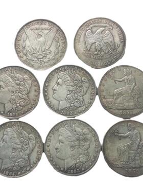 自由女神像摆件古币