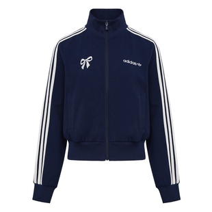 轻甜三条纹复古风潮流运动早秋外套卫衣女装adidas阿迪达斯三叶草