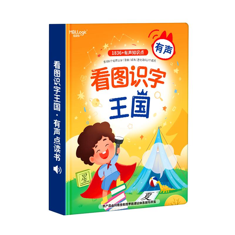 儿童识字大王3000字卡片点读机早教发声书幼儿认字书宝宝有声读物