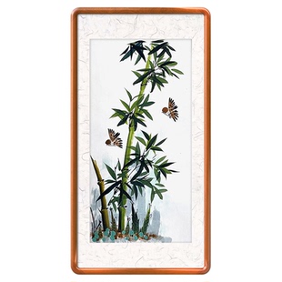 竹子手绘画定制 水墨竹子画 翠竹画 节节高升画 竹报平安宣纸国画