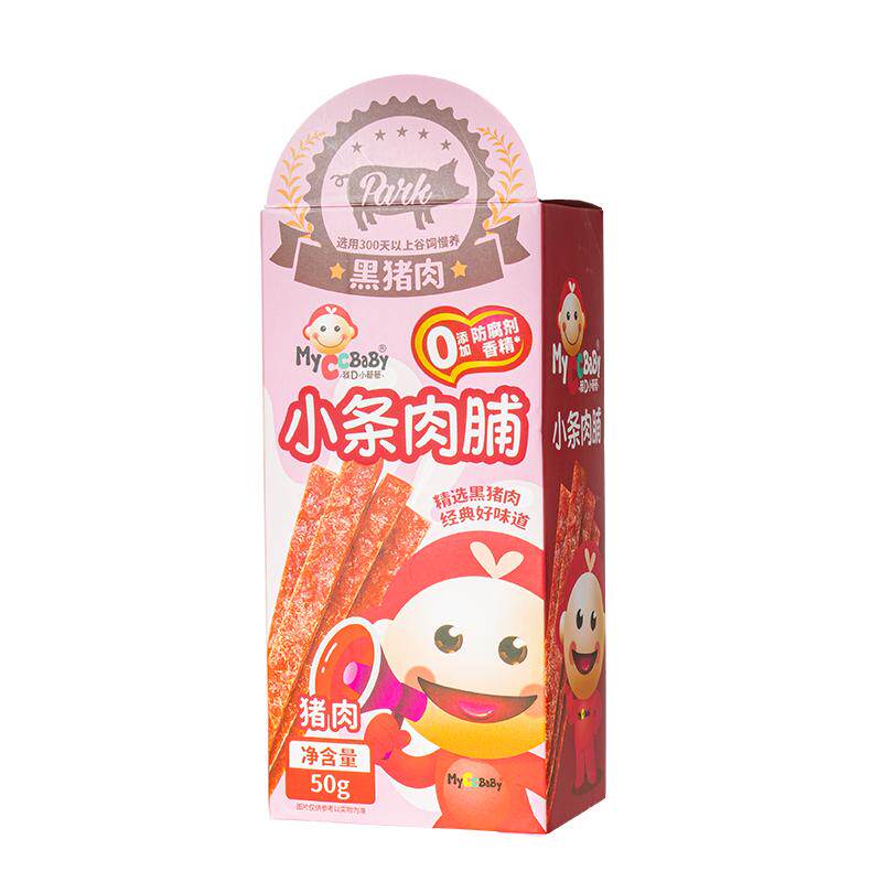 我D小蔡蔡小条肉脯猪肉脯高蛋白非油炸0香精儿童零食猪肉片猪肉干