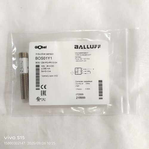 全新巴鲁夫BALLUFF接近开关，型号BOS01Y1，型号B议价