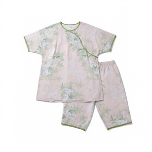 女绵绸中式家居服睡衣