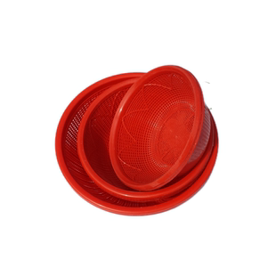 包邮大中小号草莓篮 圆形塑料箩筐杨梅篮子 采摘篮筐 沥水米箩筛