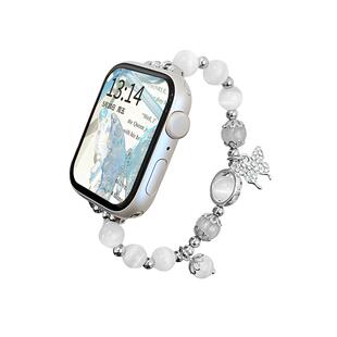 psnld适用苹果手表iwatch9表带新款s10猫眼石手链applewatch表带s8s7s6高级感时尚女生iPhonewatch智能手表带