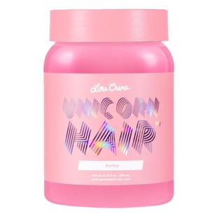 现货lime crime独角兽烟蓝紫灰闷青色海王红蜜桃粉挂耳染发剂