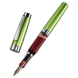 永生3024大容量美工钢笔教师批改作业专用红笔弹簧上墨美工尖按压上墨批改作业日常修改笔教师专用