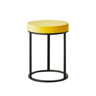 凳子家用布艺小板凳轻奢圆凳客厅化妆凳简易铁艺餐桌凳子时尚矮凳