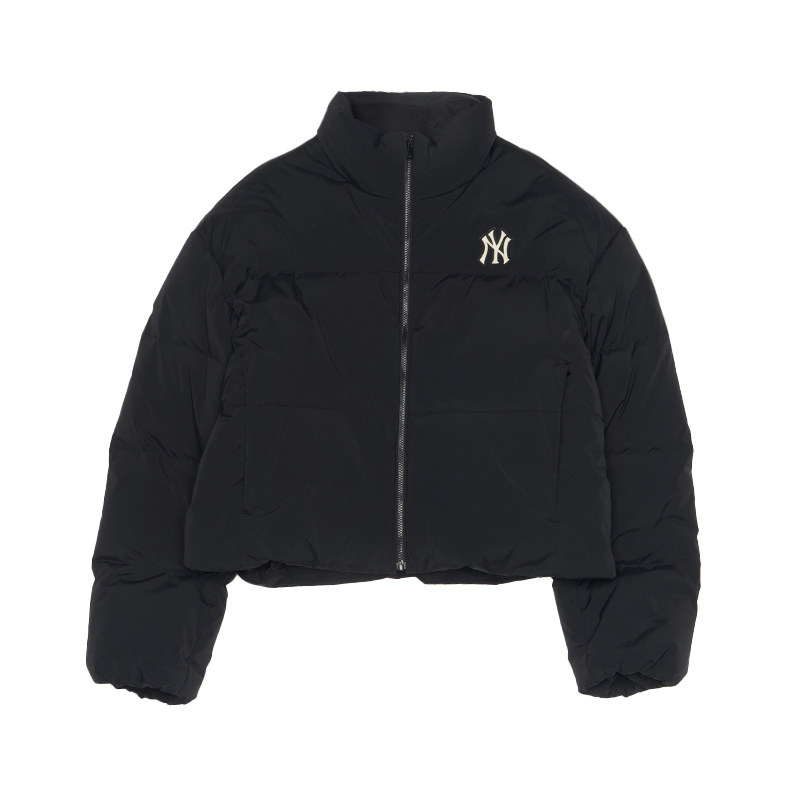 MLB羽绒服女子25秋冬新款NY小标短款纯色保暖羽绒服外套3FDJB0456