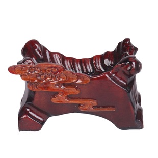 c101通用玉奇石底座实木石头托架免挖槽万能摆件泰山石底座凹槽