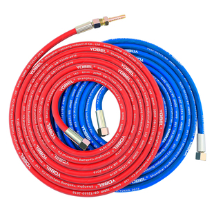 高压钢丝氧气管乙炔双色管工业用8mm焊割气割枪用管防冻防爆软管