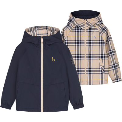 hazzys男女童两面穿夹克