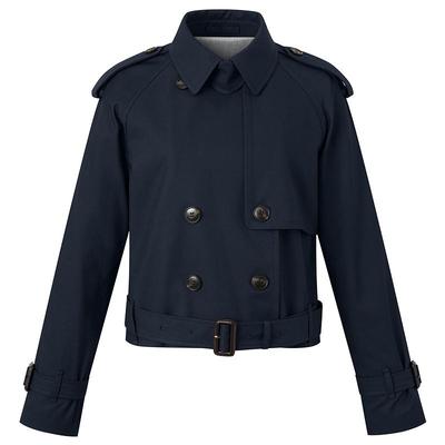 Hazzys短款双排扣风衣