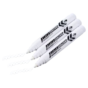 白色记号笔防水油性不掉色速干轮胎涂鸦笔木工手工绘画记号划线笔